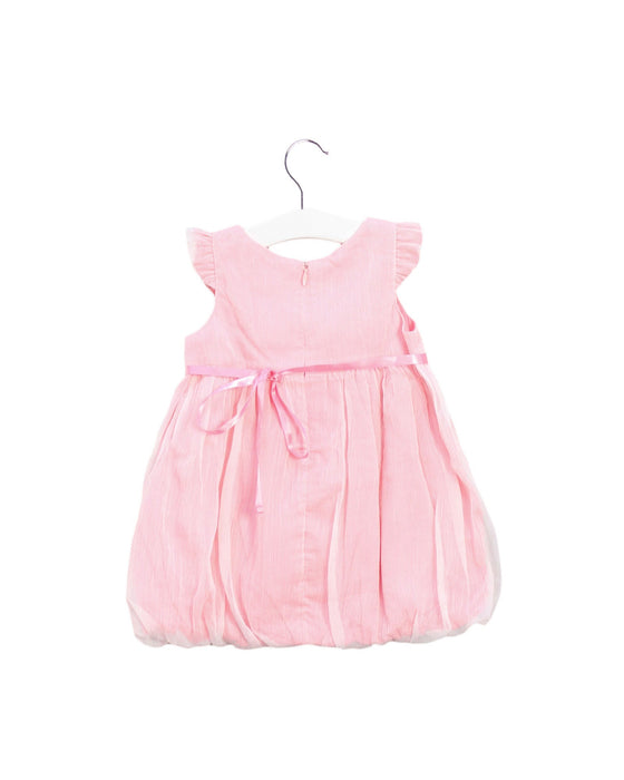 A Pink Sleeveless Dresses from Momonittu in size 12-18M for girl. (Back View)