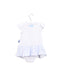 A Blue Short Sleeve Bodysuits from Mides in size 6-12M for girl. (Back View)