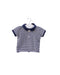 A Navy Short Sleeve Polos from Tommy Hilfiger in size Newborn for girl. (Front View)