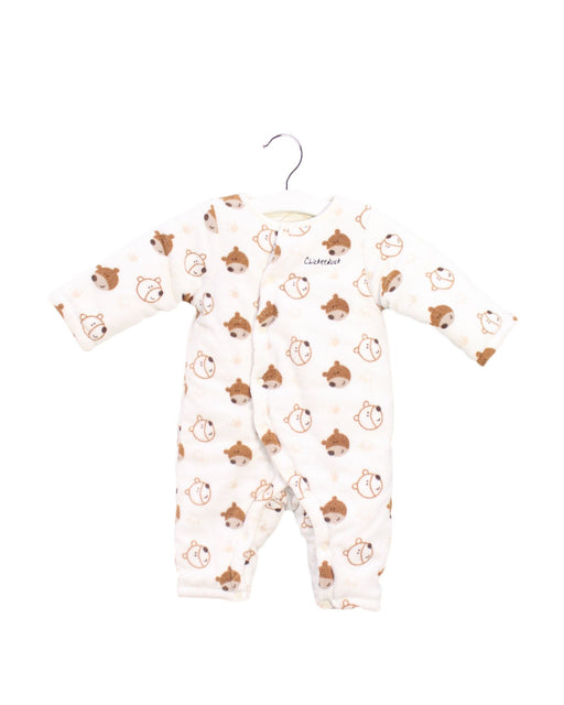 A White Jumpsuits from Chickeeduck in size 6-12M for boy. (Front View)
