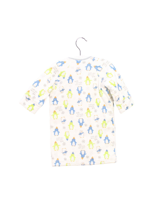 A White Lightweight Jackets from Mides in size 0-3M for boy. (Back View)