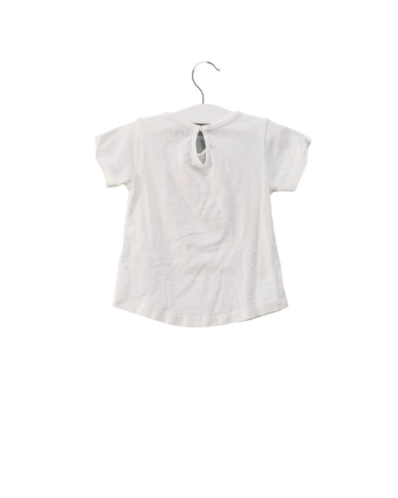 A Ivory Short Sleeve T Shirts from DKNY in size 6-12M for girl. (Back View)
