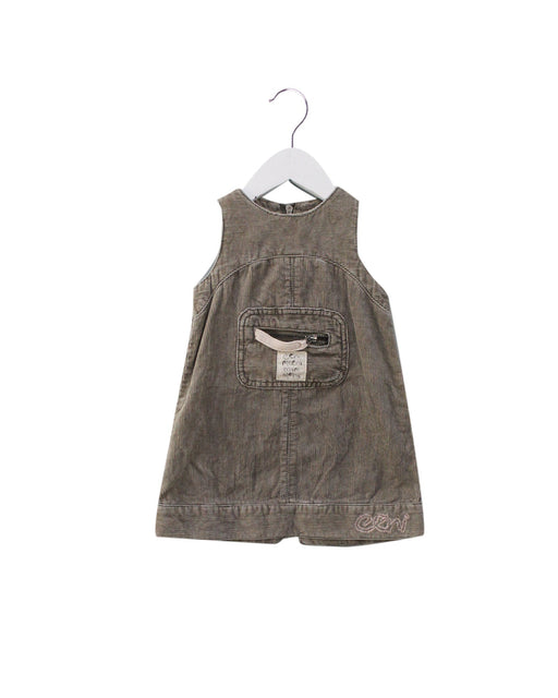 A Grey Sleeveless Dresses from Eeni Meeni Miini Moh in size 6-12M for girl. (Front View)