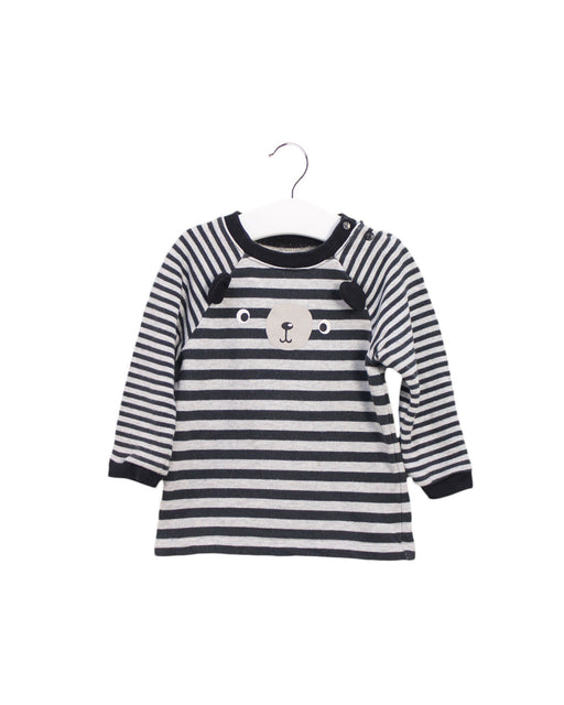 A Black Long Sleeve Tops from Kingkow in size 12-18M for boy. (Front View)