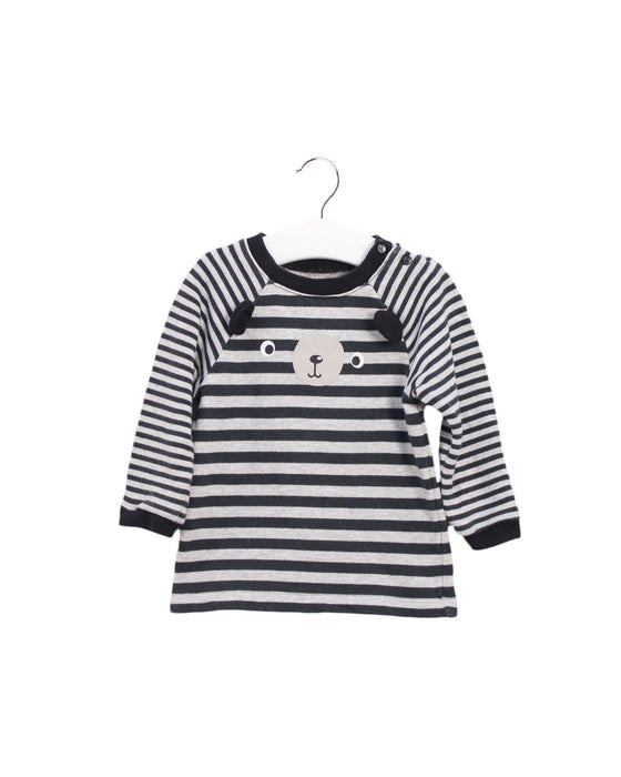 A Black Long Sleeve Tops from Kingkow in size 12-18M for boy. (Front View)