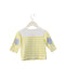 A Yellow Long Sleeve Tops from Jacadi in size 6-12M for girl. (Back View)