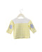 A Yellow Long Sleeve Tops from Jacadi in size 6-12M for girl. (Back View)