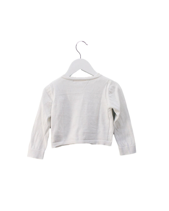 A White Cardigans from Burberry in size 12-18M for girl. (Back View)