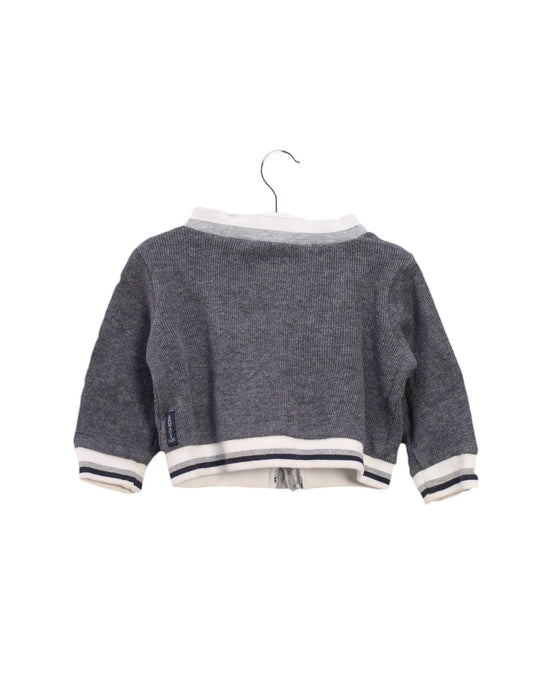 A Grey Cardigans from Armani in size 3-6M for girl. (Back View)
