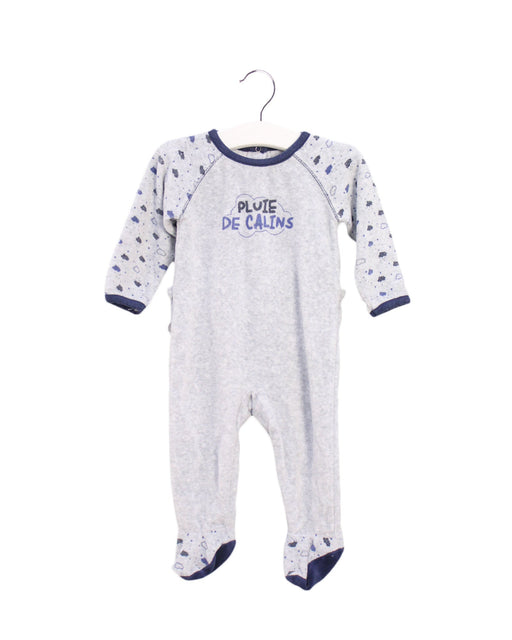 A Grey Long Sleeve Jumpsuits from Absorba in size 3-6M for boy. (Front View)