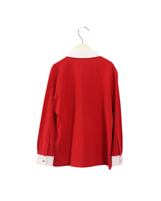 A Red Long Sleeve Polos from Nicholas & Bears in size 8Y for boy. (Back View)
