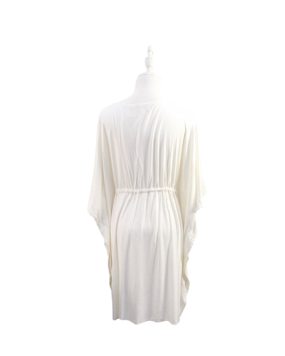 A Ivory Short Sleeve Dresses from Mayarya in size XS for maternity. (Back View)