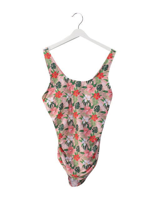 A Pink Swimsuits from Cotton Pigs in size XL for maternity. (Front View)