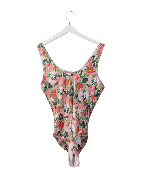 A Pink Swimsuits from Cotton Pigs in size XL for maternity. (Back View)