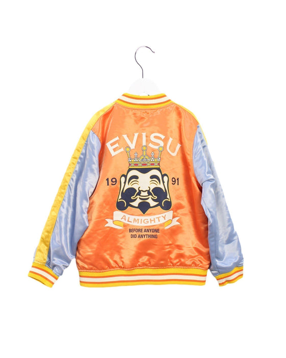 A Orange Lightweight Jackets from Evisu in size 10Y for boy. (Back View)