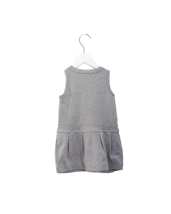 A Grey Sleeveless Dresses from Crewcuts in size 2T for girl. (Back View)
