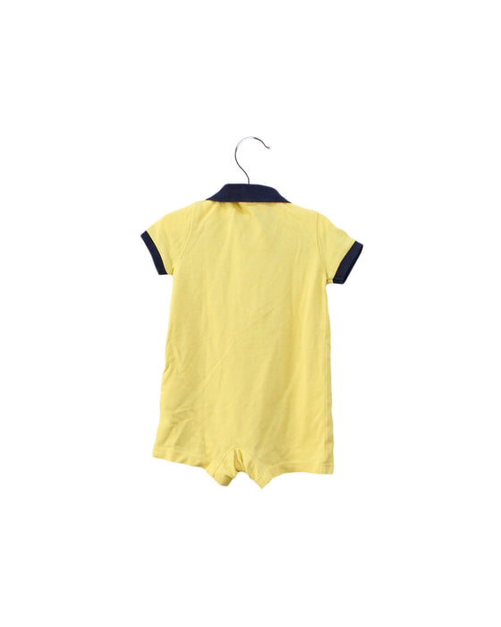 A Yellow Short Sleeve Rompers from Ralph Lauren in size 0-3M for boy. (Back View)