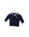 A Navy Long Sleeve Polos from Jacadi in size 3-6M for boy. (Front View)