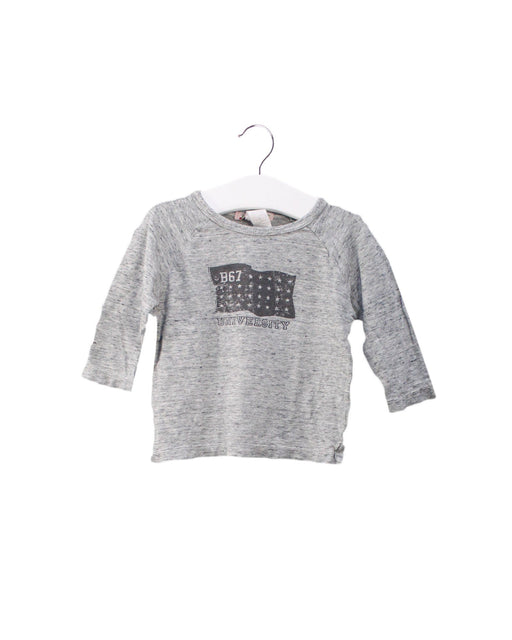 A Grey Long Sleeve Tops from Bonpoint in size 6-12M for boy. (Front View)