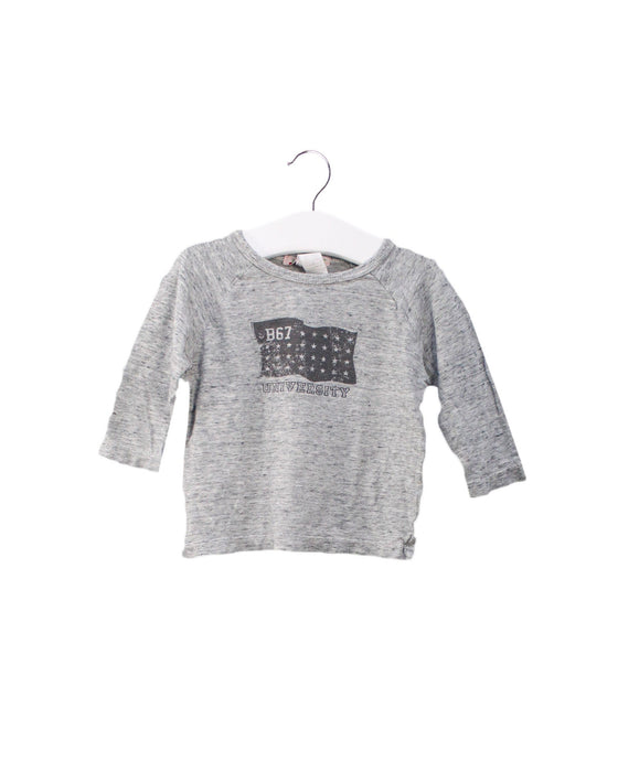 A Grey Long Sleeve Tops from Bonpoint in size 6-12M for boy. (Front View)