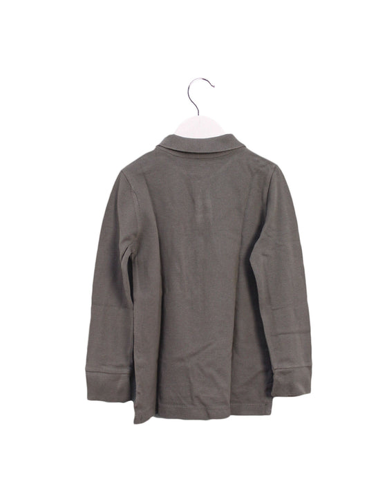 A Grey Long Sleeve Polos from Crewcuts in size 3T for boy. (Back View)