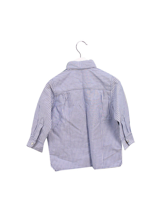A Blue Shirts from Seed in size 12-18M for boy. (Back View)