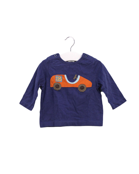 A Navy Long Sleeve Tops from Boden in size 3-6M for boy. (Front View)