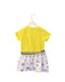A Yellow Short Sleeve Dresses from Ferrari in size 2T for girl. (Back View)