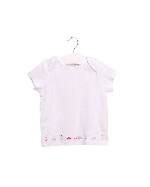 A White Short Sleeve T Shirts from Seed in size 6-12M for boy. (Front View)