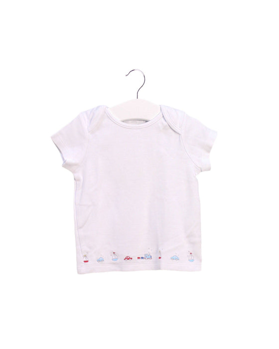 A White Short Sleeve T Shirts from Seed in size 6-12M for boy. (Front View)