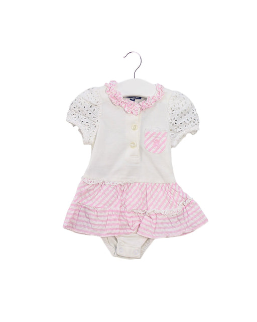 A White Short Sleeve Bodysuits from Nicholas & Bears in size 6-12M for girl. (Front View)