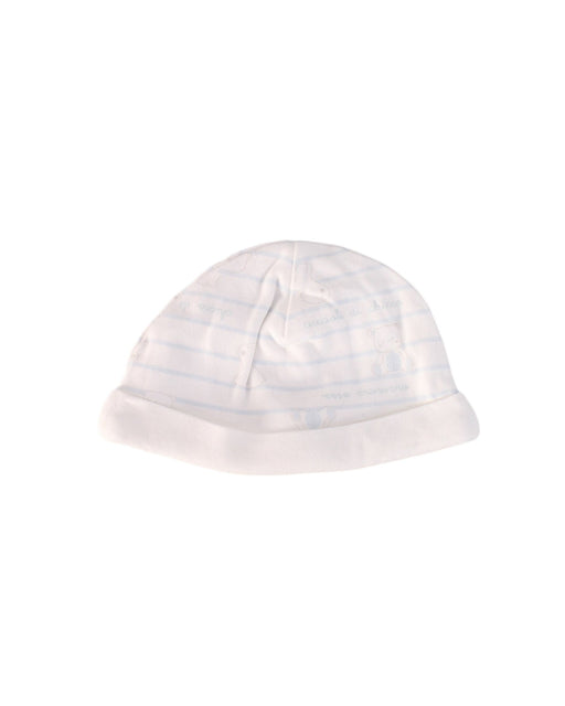 A White Beanies from Chicco in size 6-12M for boy. (Front View)