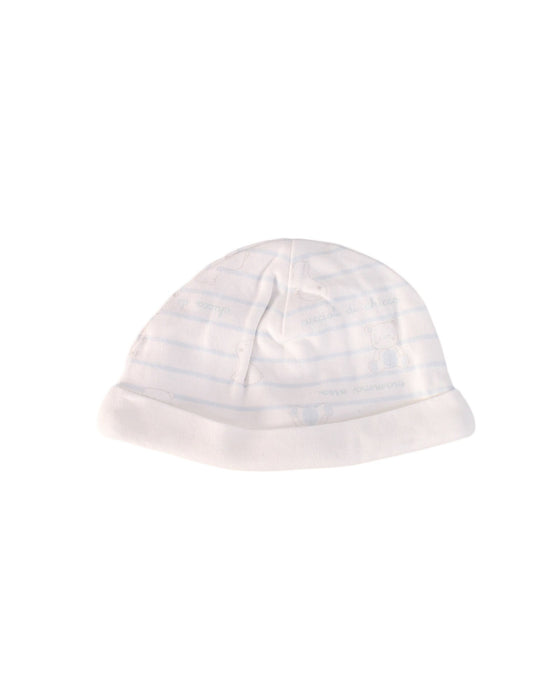 A White Beanies from Chicco in size 6-12M for boy. (Front View)
