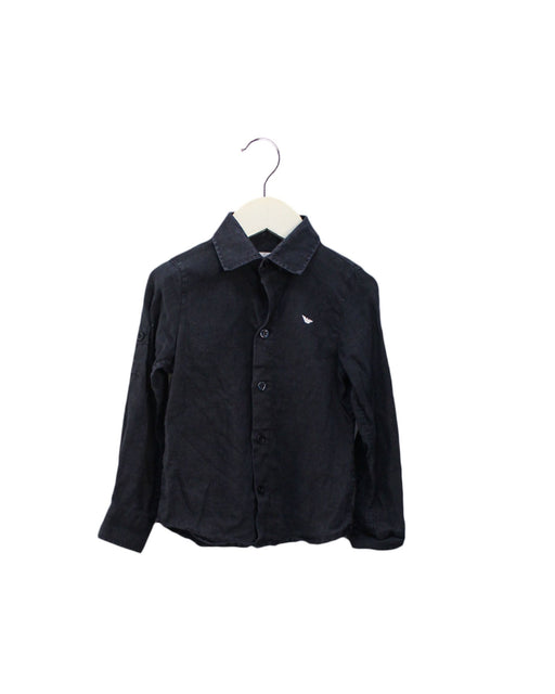 A Black Shirts from Armani in size 3T for boy. (Front View)