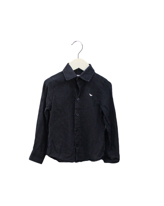 A Black Shirts from Armani in size 3T for boy. (Front View)