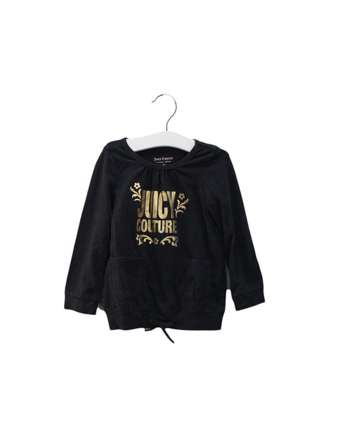 A Black Crewneck Sweatshirts from Juicy Couture in size 12-18M for girl. (Front View)