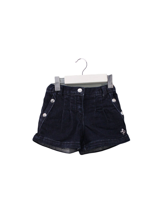 A Navy Shorts from Ferrari in size 12-18M for girl. (Front View)