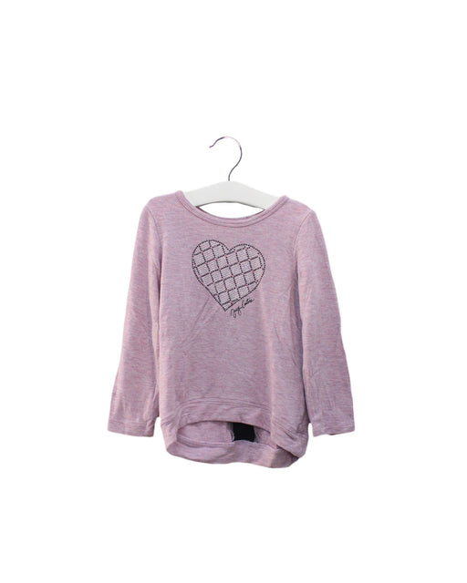 A Purple Long Sleeve Tops from Juicy Couture in size 2T for girl. (Front View)