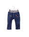 A Blue Jeans from Miki House in size 12-18M for girl. (Front View)