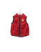 A Red Outerwear Vests from Miki House in size 12-18M for boy. (Front View)