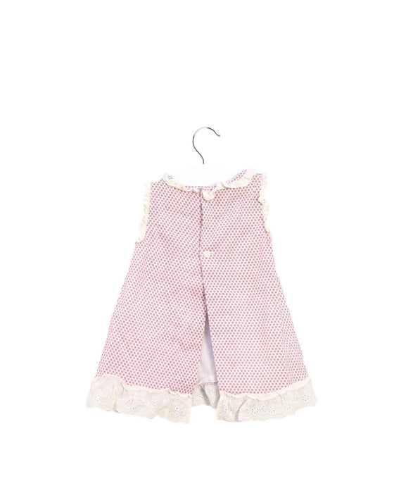 A Red Sleeveless Dresses from Neck & Neck in size 3-6M for girl. (Back View)