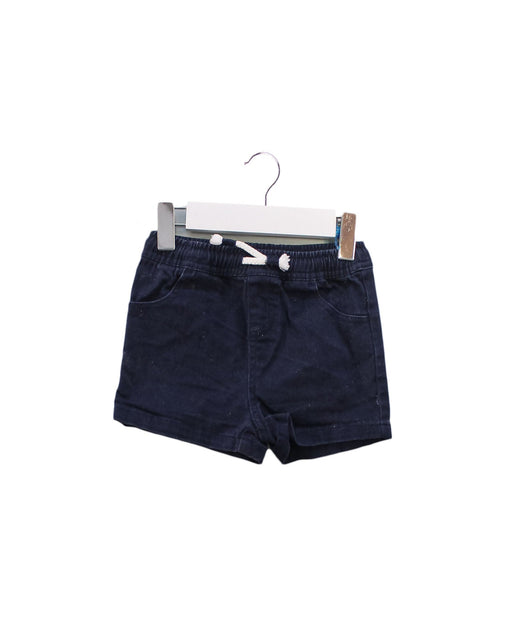 A Navy Shorts from Seed in size 6-12M for boy. (Front View)