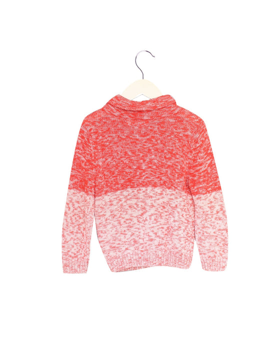 A Pink Cardigans from Momonittu in size 2T for girl. (Back View)