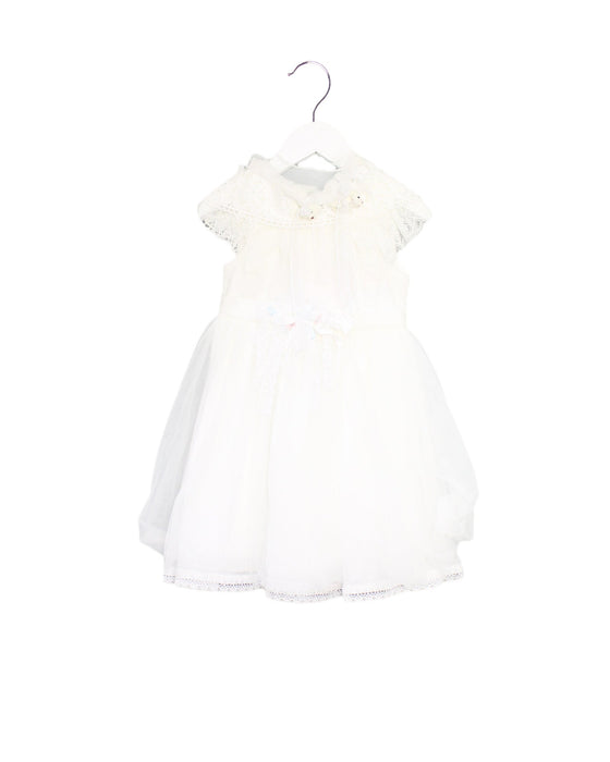 A White Sleeveless Dresses from Nicholas & Bears in size 2T for girl. (Front View)
