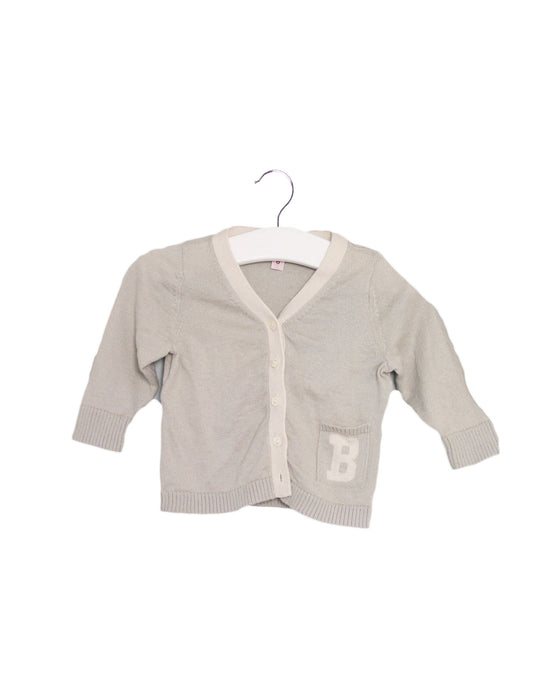 A Grey Cardigans from Bonpoint in size 3-6M for boy. (Front View)