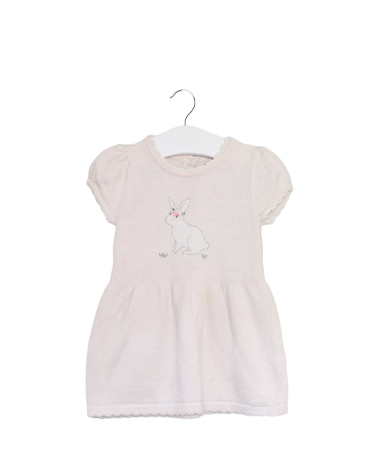 A Pink Sweater Dresses from Janie & Jack in size 3-6M for girl. (Front View)