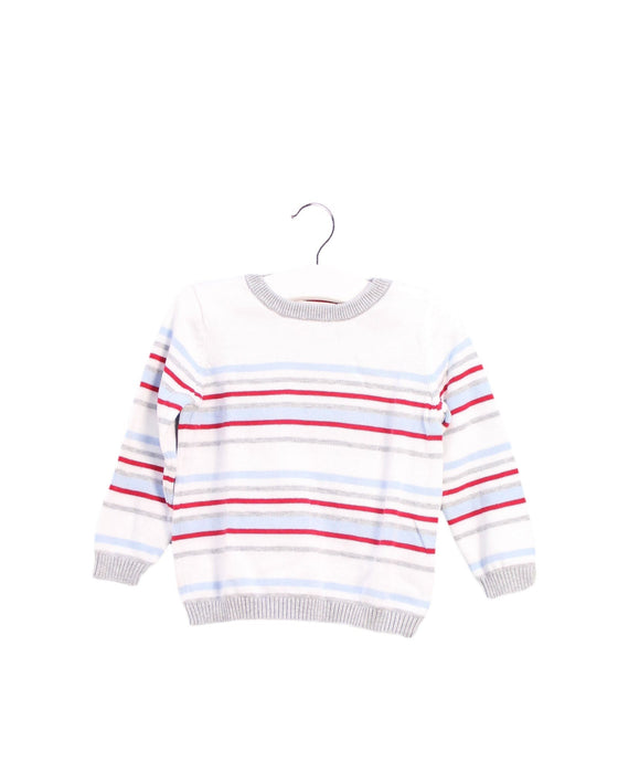 A Red Crewneck Sweatshirts from The Little White Company in size 6-12M for boy. (Front View)