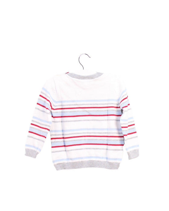 A Red Crewneck Sweatshirts from The Little White Company in size 6-12M for boy. (Back View)