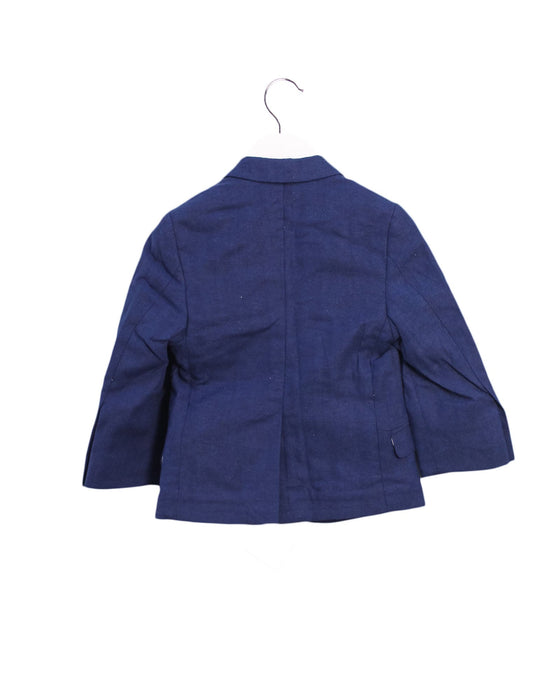 A Navy Blazers from Appaman in size 2T for boy. (Back View)