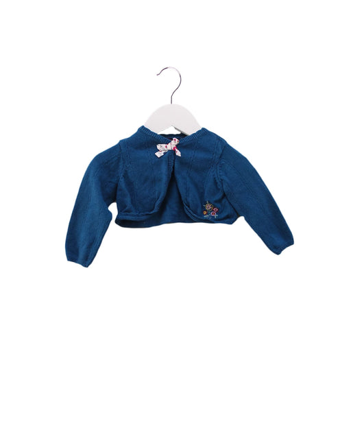 A Teal Cardigans from Sergent Major in size 6-12M for girl. (Front View)